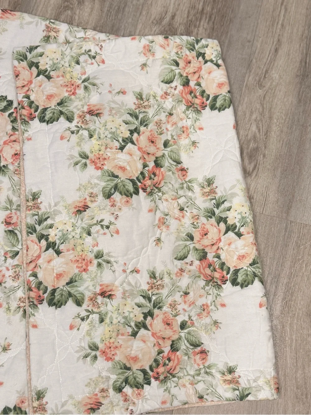 Vintage Laura Ashley for Revman Floral Twin Quilt & Sham Cotton Rare